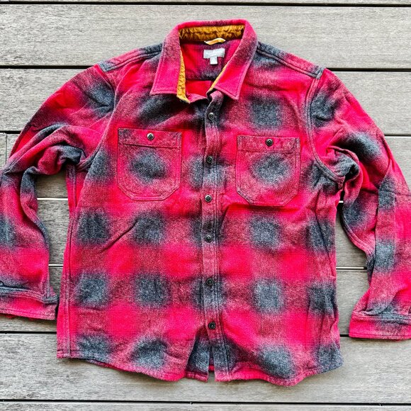 LL Bean 2025 Mens Signature Northwoods Twill Flannel Shirt XL Red Camp - Picture 2 of 5